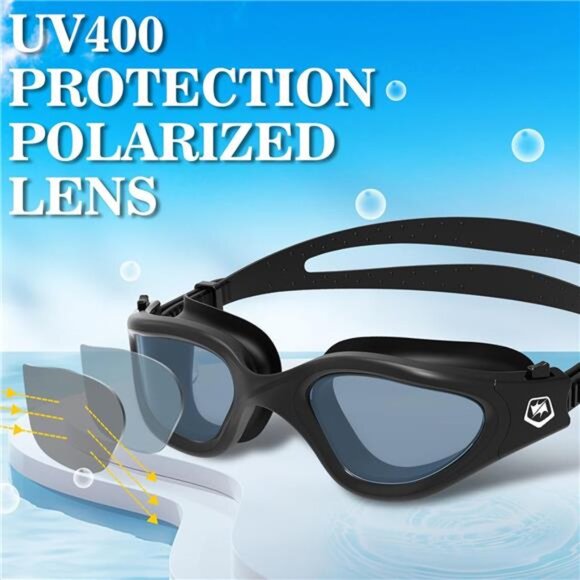 WIN.MAX Polarized Swimming Goggles Swim Pool Goggles Anti Fog Anti UV - Picture 2 of 7
